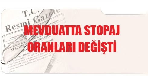 Stopaj Oranları Değişti