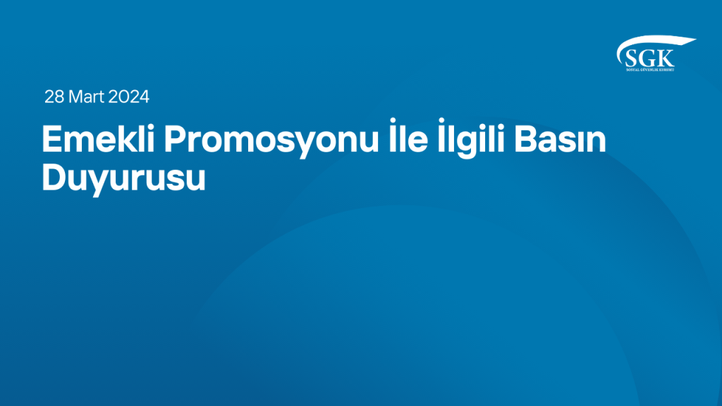 Emekli Promosyonu İle İlgili Basın Duyurusu